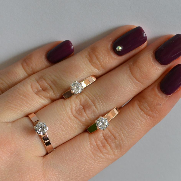 Срібний комплект з золотими напайками