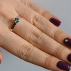 Срібна каблучка з золотими напайками