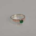 Срібна каблучка з золотими напайками