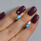 Срібні сережки з пластинами із золота