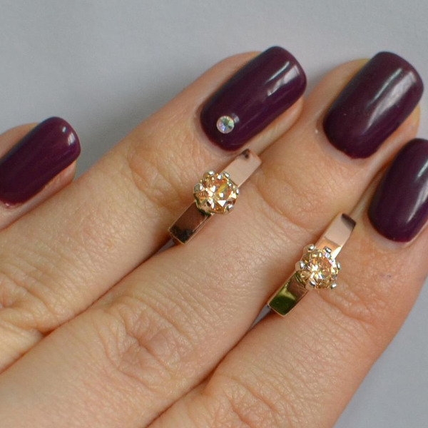 Срібні сережки з пластинами із золота