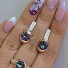 Срібний гарнітур з золотими накладками