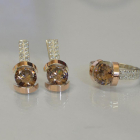 Срібний гарнітур з золотими накладками