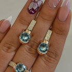 Срібний гарнітур з золотими накладками