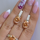 Срібний гарнітур з золотими накладками