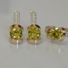 Срібний гарнітур з золотими накладками