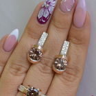 Срібний гарнітур з золотими накладками