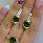 Срібний гарнітур з золотими накладками