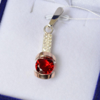 Срібна підвіска з пластинами золота