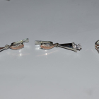 Срібний комплект з золотими накладками