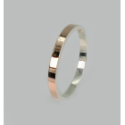 Срібна каблучка  с напайками из золота