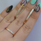 Срібний набір з пластинами із золота