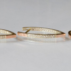 Срібний набір з пластинами із золота