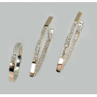 Срібний набір з пластинами із золота