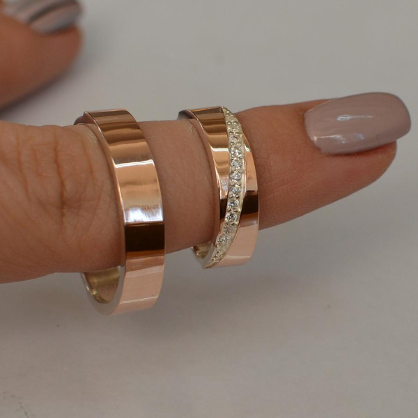 Пара срібних обручок