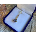 Срібна підвіска з пластинами золота