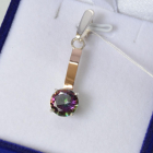 Срібна підвіска з пластинами золота