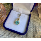 Срібна підвіска з пластинами золота