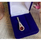 Срібна підвіска з пластинами золота