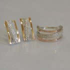 Набір із срібла 925 проби і золота 375 проби