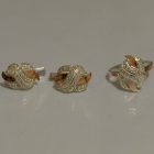 Срібний гарнітур з золотими накладками