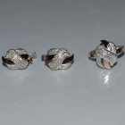 Срібний гарнітур з золотими накладками