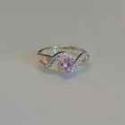 Срібна каблучка з золотими напайками