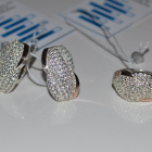 Срібний комплект з золотими напайками