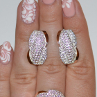 Срібний комплект з золотими напайками