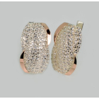 Срібні сережки з золотими накладками