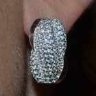 Срібні сережки з золотими накладками