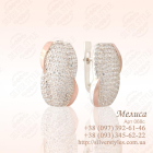 Срібні сережки з золотими накладками