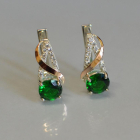 Кульчики із срібла та золота