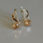 Кульчики із срібла та золота