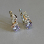 Кульчики із срібла та золота