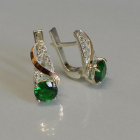 Кульчики із срібла та золота