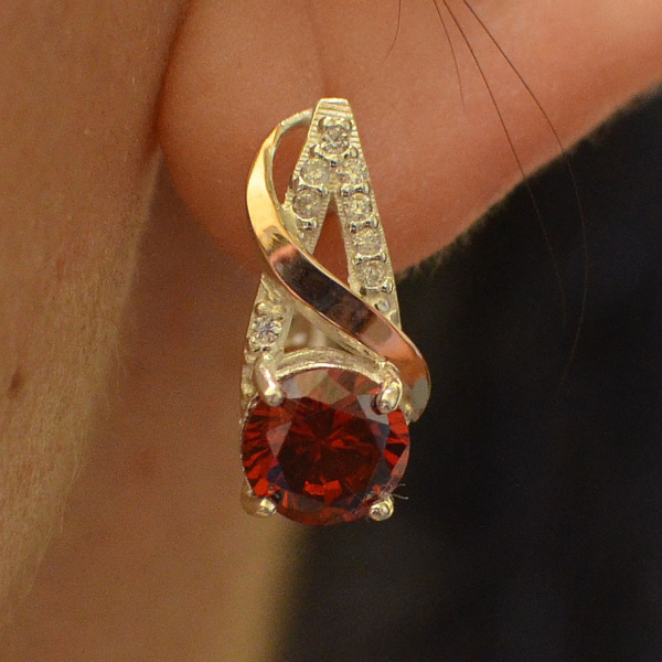 Кульчики із срібла та золота