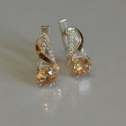 Кульчики із срібла та золота