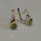 Кульчики із срібла та золота