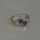 Каблучка срібна 925 проби і золота 375 проби