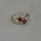 Каблучка срібна 925 проби і золота 375 проби