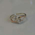 Каблучка срібна 925 проби і золота 375 проби