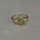 Каблучка срібна 925 проби і золота 375 проби