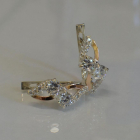 Сережки срібні 925 проби і золота 375 проби