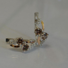 Сережки срібні 925 проби і золота 375 проби