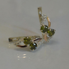 Сережки срібні 925 проби і золота 375 проби