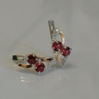 Сережки срібні 925 проби і золота 375 проби