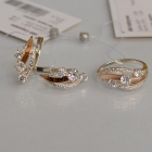 Гарнитур из серебра с золотом