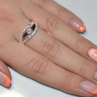 Каблучка зі срібла з золотом