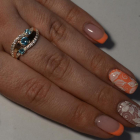 Каблучка зі срібла з золотом